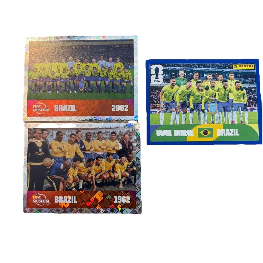 Panini FIFA Brazil Team Photo Sticker BRA 13 Bonus Cards 2026 World Cup